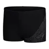 Speedo Medley Logo Aquashort Zwart/Grijs Jongens Sportzwembroek - Maat 128