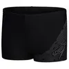 Speedo Medley Logo Aquashort Zwart/Grijs Jongens Sportzwembroek - Maat 152