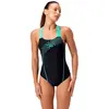 Speedo Medley Logo 1 Piece Dames Sportbadpak - Zwart/Blauw