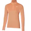 Mizuno T-shirt à Manches Longues Avec Demi-zip Dryaeroflow
