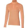 Mizuno T-shirt à Manches Longues Avec Demi-zip Dryaeroflow