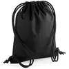 Bagbase Uniseks gerecyclede Gymsac (Zwart)