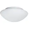 Bathroom Flush - Plafonnier de salle de bains à 2 lumières rond blanc ...