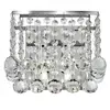 SEARCHLIGHT Applique Spot Chrome Patté Verre Cristal Dimmable Salon Ch...