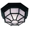 SEARCHLIGHT Extérieur & véranda, plafonnier noir aluminium / verre dimmable IP54