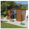 Abri de jardin métal imitation bois 5,30 m2 Yardmaster + kit d'ancrage