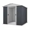 Abri de jardin métal anthracite Yardmaster 2,3 m² + kit d'ancrage