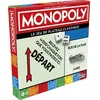 Monopoly, jeu de plateau avec boîte de rangement et pions grand format - Version française