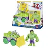 Spidey And His Amazing Friends Hasbro Marvel- Saf Hulk Truck N Accsry, multicolore (F74575X2)