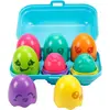 Maracas - oeufs sonores - ganza Tomy Oeufs TOOMIES avec sons bleus. E73563 /6