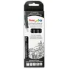 Pentel Pointliner S20P-5 Lot de 5 stylos à pointe fine Noir 0,05-0,8 mm