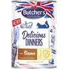 BUTCHER'S Dinners Délicieux Morceaux de Venaison en Gelée pour Chat - 400g