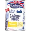 BUTCHER'S Delicious Dinners Kip Jellied Pieces - nat kattenvoer - 24 x 400g