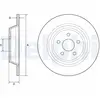 DELPHI Disques de frein pour FORD: Galaxy, S-Max, Edge (Ref: BG4782C)