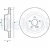 DELPHI Disques de frein pour MERCEDES-BENZ: Classe CLS, Classe E (Ref:...