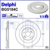 Remschijf BG5184C Delphi