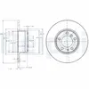 DELPHI Disques de frein pour BMW: Série 5 (Ref: BG2430)