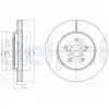 DELPHI Disques de frein pour LEXUS: RX (Ref: BG4253)