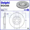 Jeu De 2 Disques De Frein BG4266 Delphi
