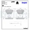 DELPHI Plaquettes de frein X4 pour BMW: Série 6 (Ref: LP3721)