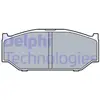 Remblokkenset schijfrem LP3544 Delphi