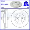 DELPHI Disques de frein pour TOYOTA: Yaris & MAZDA: 2 (Ref: BG5148C)