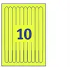 Avery - Polyéthylène (PE) - jaune - 18 x 265 mm - 160 g/m² - 50 unités...
