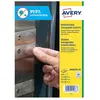 Antimicrobiele sticker Avery rond 35 25 15 mm transp.