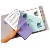 AVERY - Double pochettes intercalaires à onglets personnalisables et imprimables, 8 touches, Format A4+ (permet de classer des pochettes perforées), En polypropylène coloré translucide