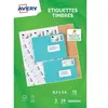 Avery Pochette de 72 Etiquettes spéciales pour timbres - J8159