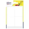Sachet de 28 étiquettes Avery Blanc
