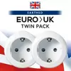 Adaptateur secteur GO TRAVEL Europe vers Angleterre