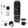 JOULLI Mini machine à café portable - 240 ml - adaptée au café à base de capsules Nespresso ou de café moulu - adaptée au camping
