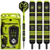 Winmau Michael van Gerwen Ambition Black Coated Brass - Flechettes pointe Acier