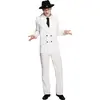 Smiffys Costume Fever de gangster, blanc, veste, pantalon et cravate