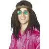 Kit hippie homme - SMIFFY'S - Bandeau Lunettes Collier - Noir