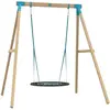 Portique tp toys amarante bois carre balancoire nid / kit d'ancrage h....