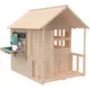 Houten speelhuisje voor kinderen van FSC®-hout met vloer - veranda - k...