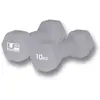 UFE Urban Fitness Hex Dumbbells - Neopreen Bedekt (Paar) Zilver - 10kg