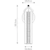 Eurofase LED Wandlamp Espada | 18W 3000K 930 | Polished Chrome