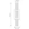 Eurofase LED Wand Buitenlamp Fayton | 21.6W 3000K 830 | Matte Black