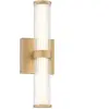 Eurofase LED Wand Buitenlamp Fayton | 14W 3000K 830 | Brushed Gold