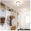 ELSTEAD Lampe de plafond Quintatesse Hadrien E27 40W IP44 Steel, Chrome Verre d'opale Blanc satiné h: 18,5 cm Ø19.6 cm Dimmable