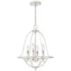 Quoizel LED Pendelarmatuur Bradbury | 4X E14 Max 40W | Dimbaar | Antique White