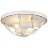 QUOIZEL Plafond Bradbury E14 40W Steel Altweiß b: 33 cm Ø33 cm mâle