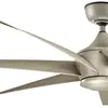 KICHLER Ventilateur de plafond Enseignement Ø203 cm abs antique stique satin IP44 pour la zone intérieure et extérieure avec télécommande