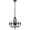 ELSTEAD Klassieke Zwarte kroonluchter Artisan | 5 lichts