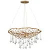 ELSTEAD Quintatesse Kronleuchter Laguna E14 40W Steel, or brûlé h: 35,6 cm Ø66 cm Hauteur de la hauteur dimmable