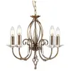 Elstead Lighting LED Kroonluchter | 5X E14 Max 60W | Dimbaar | Aged Brass