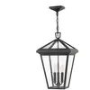 ELSTEAD Hinkley LED Buiten Pendelarmatuur Alford Place | 3X E14 Max 40W | IP44 | Dimbaar | Museum Black